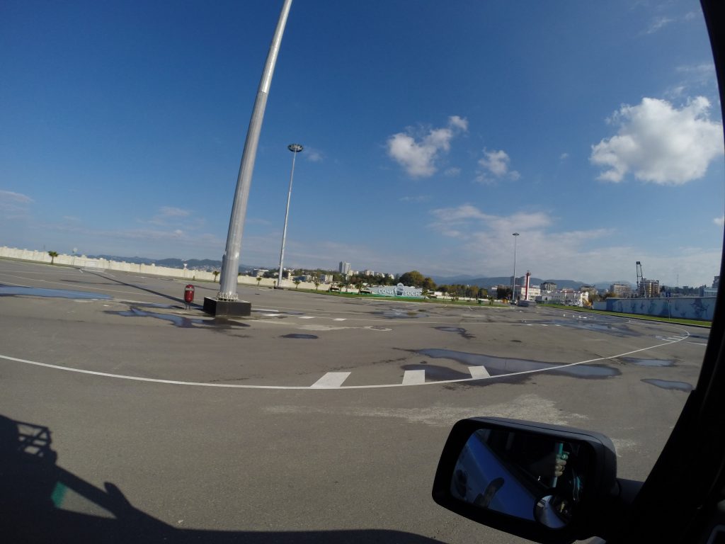 Leaving After Customs at Sochi, Russia